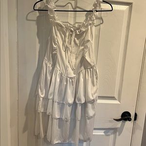 White Vintage Cider Dress Size Small